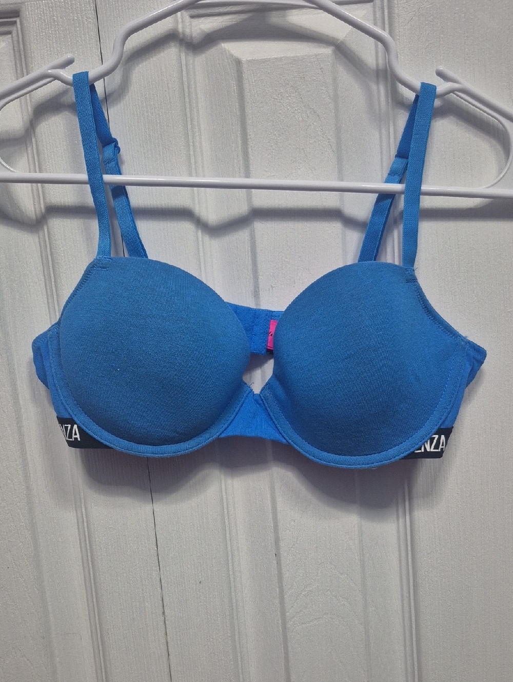 La SENZA Bright Blue Padded Bra with Adjustable Straps